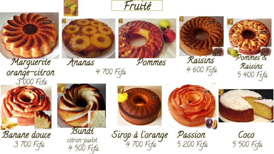 Gâteaux aux fruits