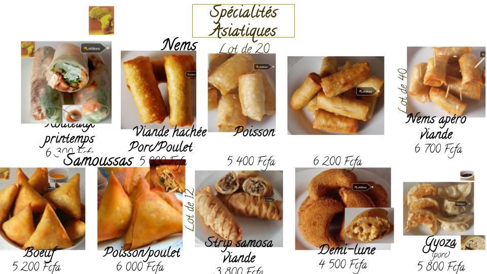 Spécialités Asiatiques